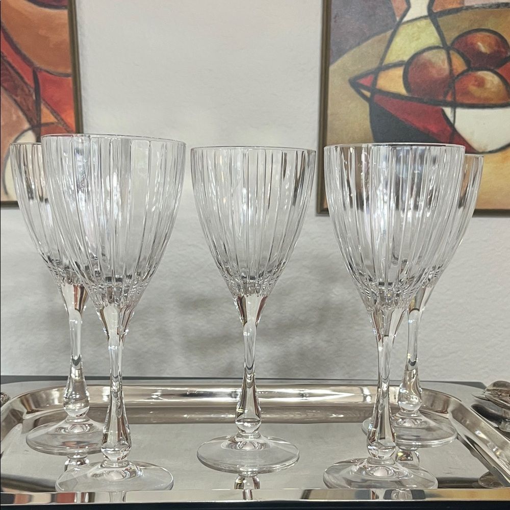 Royal Crystal Rock of Italy Solaris White Wine Glass Set 5